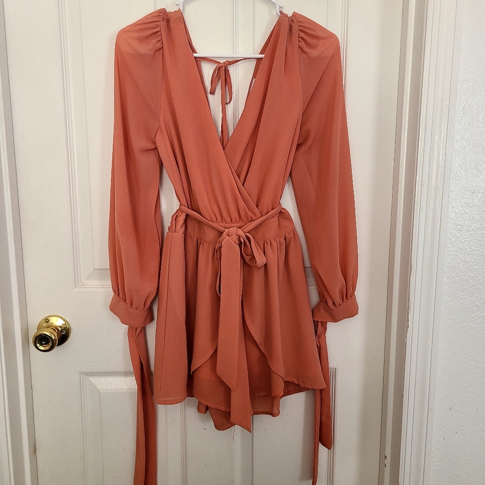 Peach romper